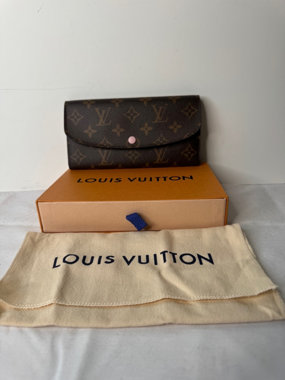 Louis Vuitton Monogram Emilie Wallet Rose Ballerine
